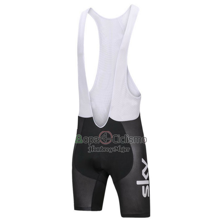 Sky Ropa Ciclismo Culotte Corto 2018 Mangas Cortas Blanco y Azul
